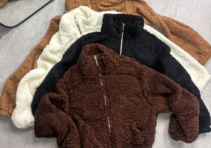 Campera teddy sin capucha